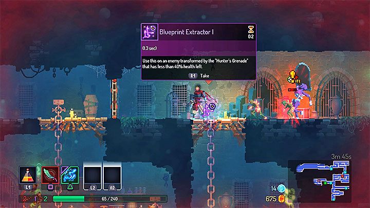 Acquiring rare blueprints - how to use Hunter's Grenade in Dead Cells ...