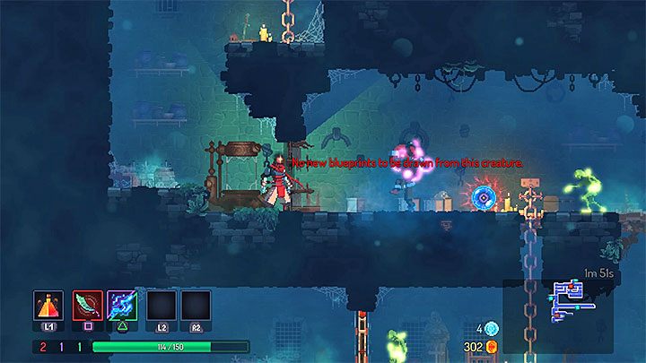 If there is a monster from which you cannot extract any blueprints, you will see a proper notification (example above) - Acquiring rare blueprints - how to use Hunters Grenade in Dead Cells? - FAQ - Dead Cells Game Guide