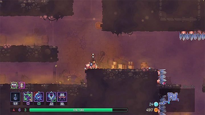 Falling from heights wont deplete your health but it will stun your hero for a brief moment - How to die less frequently in Dead Cells? - FAQ - Dead Cells Game Guide