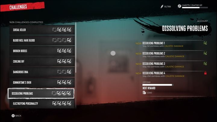 Challenges offer various rewards for completing them - Dead Island 2: How to get money fast? - FAQ - Dead Island 2 Guide