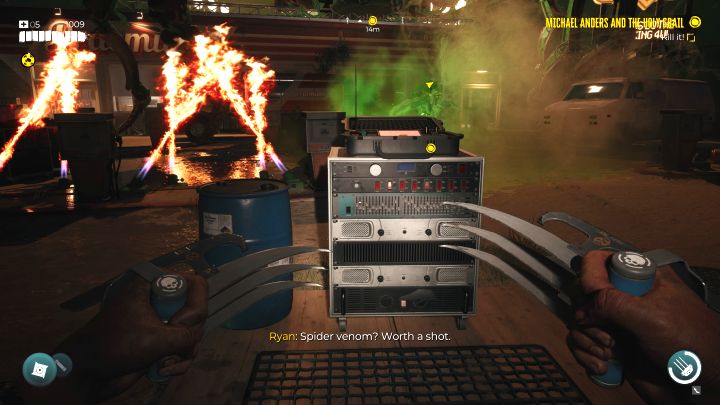 The slobber's primary attack is spitting corrosive bile that inflicts caustic damage - Dead Island 2: How to beat Alesis Hernandez? - Bosses - Dead Island 2 Guide