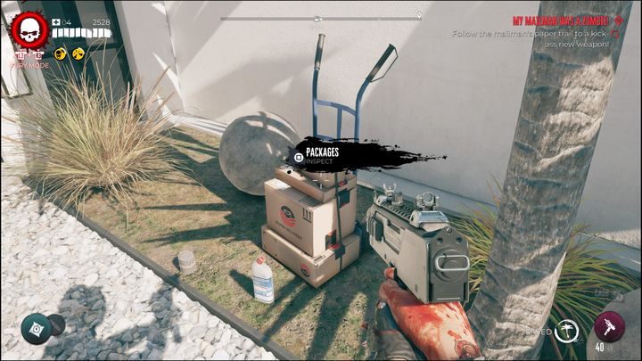 The final parcel is in northern Bel-Air - the location where you've begun your adventure in this district - Dead Island 2: My Mailman Was A Zombie - Lost and found - Dead Island 2 Guide