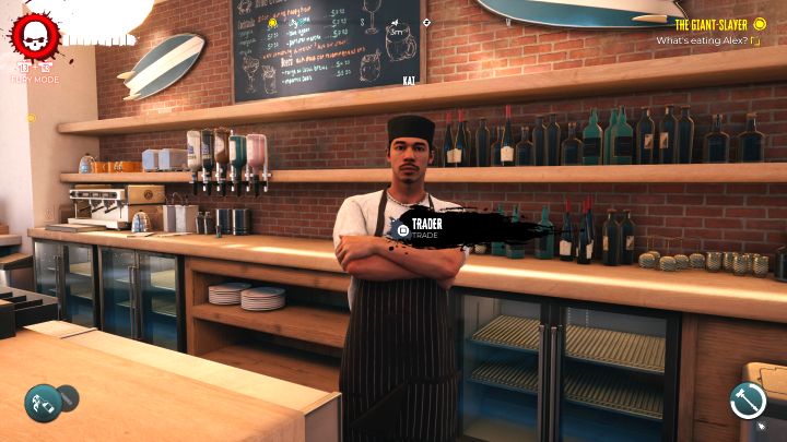 Location: Kai is one of the characters you can find at the Blue Crab bar in Venice Beach - Dead Island 2: All Traders - Secrets and Collectibles - Dead Island 2 Guide