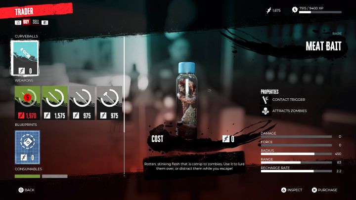 You can also prepare some meat bait beforehand - Dead Island 2: How to throw a weapon 35 meters away? - FAQ - Dead Island 2 Guide