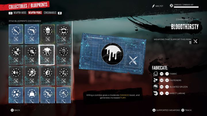 Blueprint name: Bloodthirsty - Dead Island 2: Best blueprints - Basics - Dead Island 2 Guide