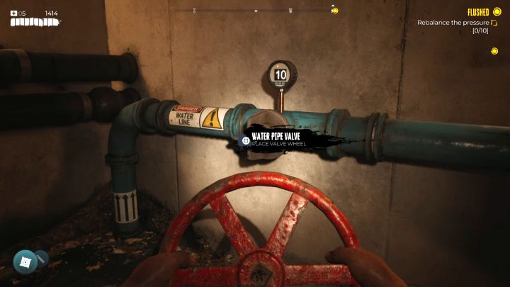 You can now take the Valve Wheel - Dead Island 2: Brentwood Sewer pressure puzzle - Puzzles - Dead Island 2 Guide