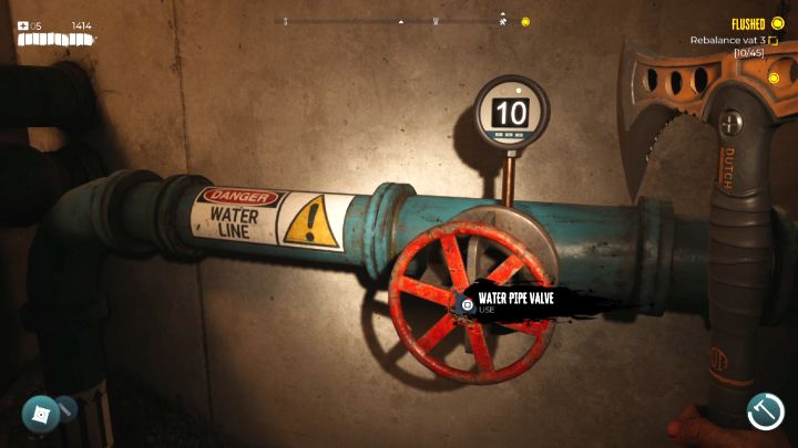 The third part of the puzzle is to get the value of 45 - Dead Island 2: Brentwood Sewer pressure puzzle - Puzzles - Dead Island 2 Guide