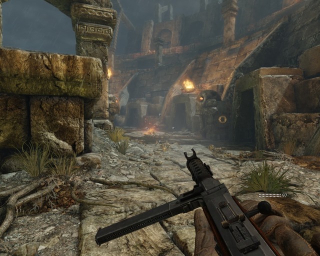 In my opinion this is the best place to resist the attacks of the ghouls - Mayan Temple | Walkthrough - Walkthrough - Deadfall Adventures Game Guide & Walkthrough