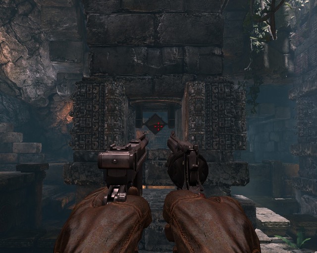 After this puzzle there will be a golden statue in the corridor. - Mayan Tombs | Treasures - Treasures - Deadfall Adventures Game Guide & Walkthrough