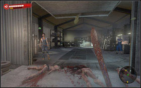 When you get near the car garage (2) leave the truck and take out all infected trying to get inside #1 - Black Hawk Down; Misery Wagon - Chapter 4 - Dead Island Game Guide