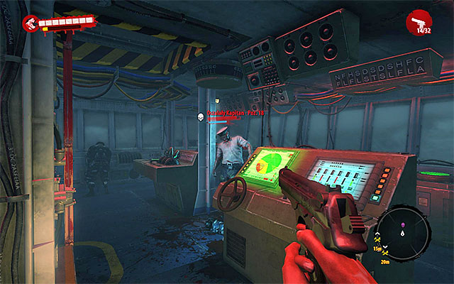 Go down via ladder to get to a captains bridge - Kill all zombies | Prologue - The Storm - Prologue - The Storm - Dead Island Riptide Game Guide