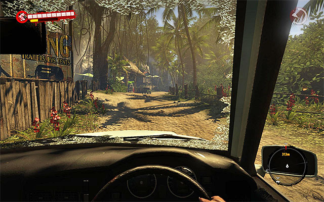 As you get inside the vehicle, ride to southern-east, staying at the main road and trying to ram zombies (easy XP) - Ask about the boat | Chapter 2 - New Beginnings - Chapter 2 - New Beginnings - Dead Island Riptide Game Guide