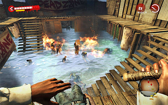 Enter the Dead Zone and go through the first building, carefully approaching the place where zombies are - Kill all zombies in Dead Zone | Chapter 3 - Where the Dead Live - Chapter 3 - Where the Dead Live - Dead Island Riptide Game Guide
