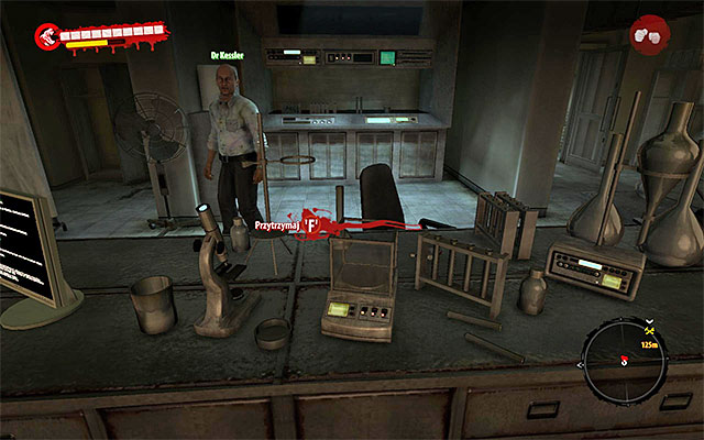 Go to the machine on the right and press Action key - Use blood sampler | Chapter 4 - Dr Kessler - Chapter 4 - Dr Kessler - Dead Island Riptide Game Guide