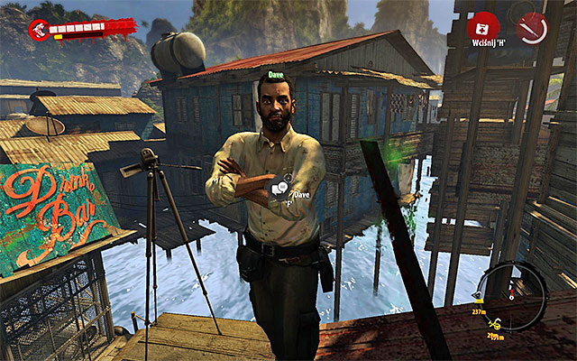 Now you can return on roof and talk with Dave (beware of new Infested - On the Set | Side missions - Jungle - Side missions - Jungle - Dead Island Riptide Game Guide