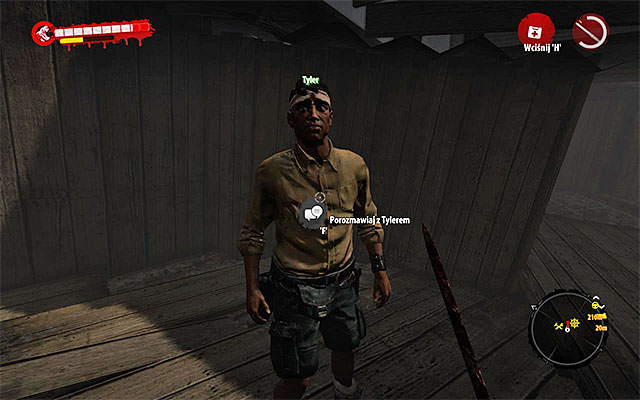 When you eliminate all zombies, get onto the higher level of building and talk with Tyler who thanks you and give lot of cash - Rescue Tyler | Side missions - Jungle - Side missions - Jungle - Dead Island Riptide Game Guide