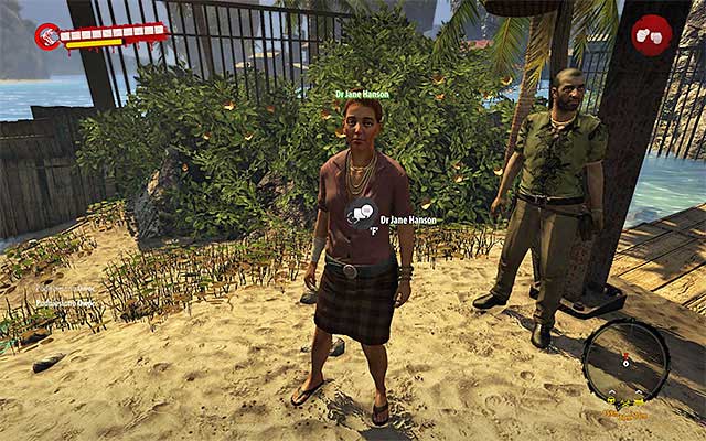Exit the room, jump down and return to Dr Jane Hanson and give her a notebook - Alternative Medicine | Side missions - Jungle - Side missions - Jungle - Dead Island Riptide Game Guide