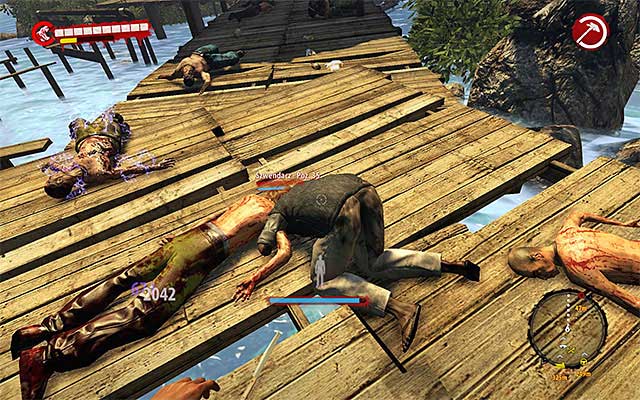 Stay on this path and eliminate single zombies on your way - Antidote | Side missions - Jungle - Side missions - Jungle - Dead Island Riptide Game Guide