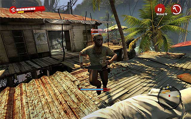 Just when the talk ends, Marcus takes out a blade and attacks you - Stop the Madness | Side missions - Jungle - Side missions - Jungle - Dead Island Riptide Game Guide