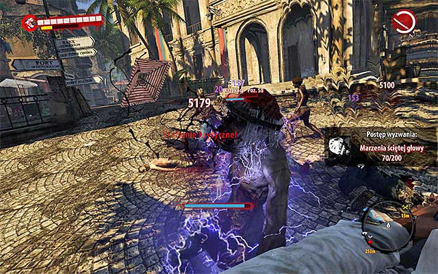 During walking through the main part of the city, be careful, because youll find not only regular Walkers and Infested, but also Screamers, Wrestlers, Rams, Floaters and other elite undeads - Find a catastrophe site | Chapter 11 - The Crash - Chapter 11 - The Crash - Dead Island Riptide Game Guide