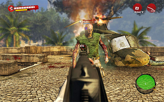 Be careful, because there is a group of zombies placed around the wreck with a Meateater among them - Find survivors | Chapter 11 - The Crash - Chapter 11 - The Crash - Dead Island Riptide Game Guide