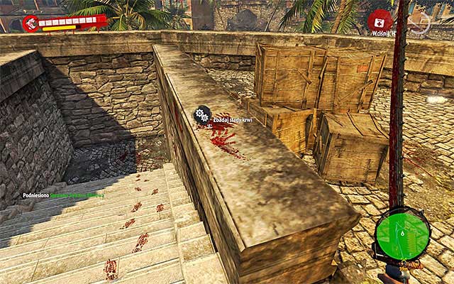 Whatever you did, search an area on northern west from the wreck and find traces of blood (screen above) - Find survivors | Chapter 11 - The Crash - Chapter 11 - The Crash - Dead Island Riptide Game Guide