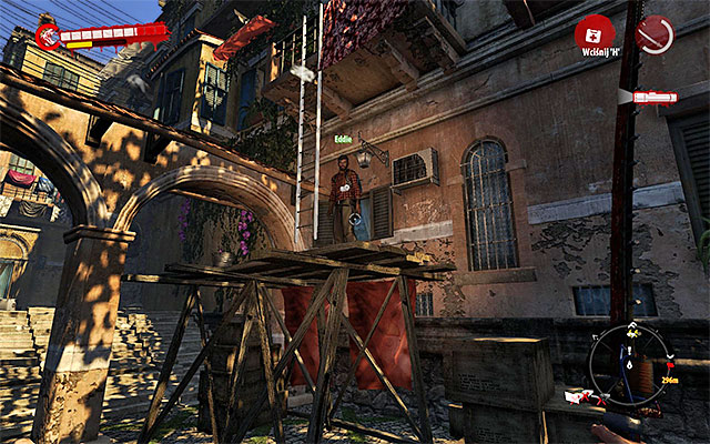 On the northern east from the villa, you should see a Eddie the Zombinator on one of scaffolds - Superhero | Side missions - Henderson - Side missions - Henderson - Dead Island Riptide Game Guide