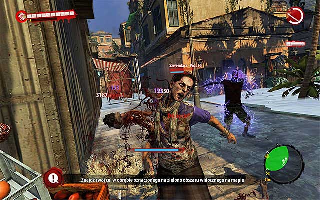 You have to eliminate all zombies around the main building of the Sea Market - Rescue Lydia | Side missions - Henderson - Side missions - Henderson - Dead Island Riptide Game Guide