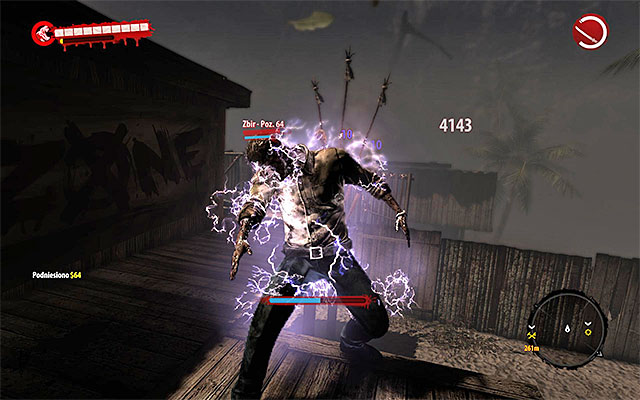 Besides boss, youll also have to eliminate Walkers, a Drowner (on the floor of the main room) and another Thug, who should secure stairs leading up - Kill Peter Undead W. Spicer | Side missions - Jungle - Side missions - Jungle - Dead Island Riptide Game Guide