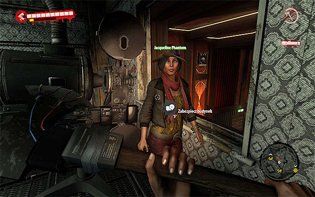 Go inside and get to the room where Jacqueline Phantom hid - Talk with Jacqueline | Chapter 8 - Front Row - Chapter 8 - Front Row - Dead Island Riptide Game Guide
