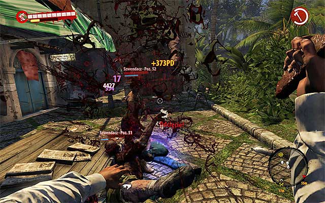 You have to just eliminate all zombies around Alex - Rescue Alex | Side missions - Henderson - Side missions - Henderson - Dead Island Riptide Game Guide