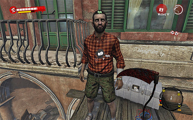 When all zombies are down, use a ladder and talk with Kyle - Rescue Kyle | Side missions - Henderson - Side missions - Henderson - Dead Island Riptide Game Guide