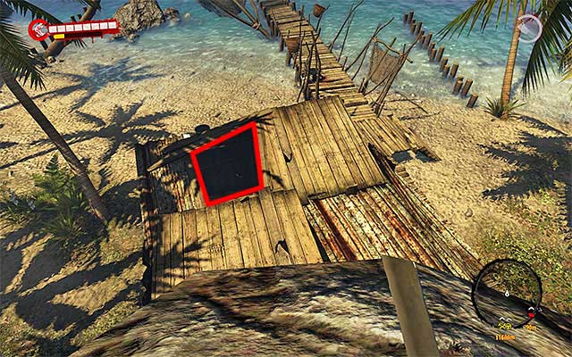 To get inside the cottage, go to the rocks on east of it and use a hole in the roof - Recordings - Jungle | Secrets - Secrets - Dead Island Riptide Game Guide