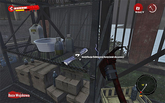 Search an area on north from entrance to the main building of the base - Modifications - Henderson (1) | Secrets - Secrets - Dead Island Riptide Game Guide