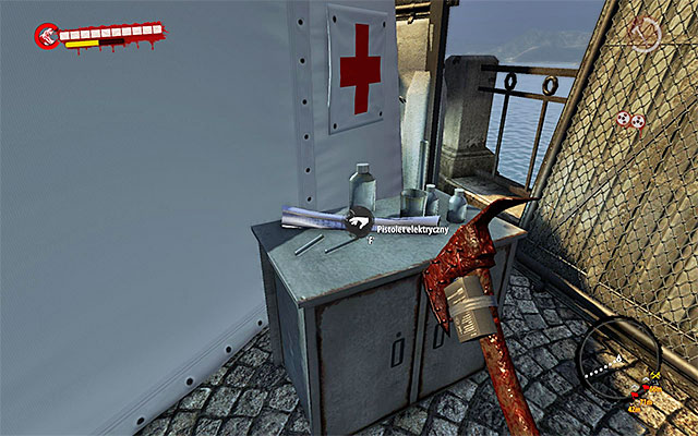 Approach the med-tent - Modifications - Henderson (2) | Secrets - Secrets - Dead Island Riptide Game Guide