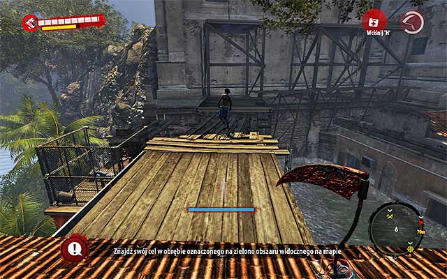 Find a place where you can get onto a roof and head south, reaching scaffolds - Modifications - Henderson (3) | Secrets - Secrets - Dead Island Riptide Game Guide