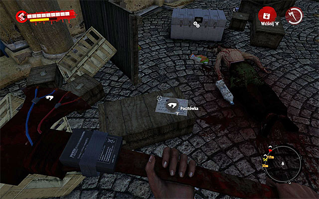 Postcard youre looking for is on one of crates - Postcards - Henderson | Secrets - Secrets - Dead Island Riptide Game Guide