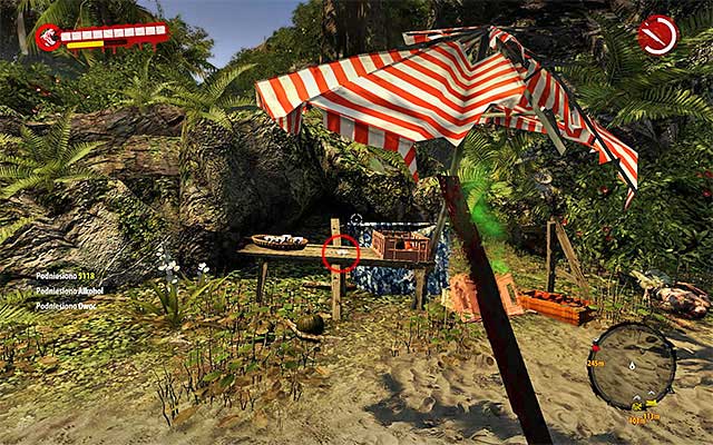 Search a small table at the big parasol and pick up Guidebook - Guidebooks - Jungle (1) | Secrets - Secrets - Dead Island Riptide Game Guide