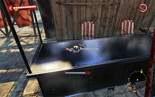 When you get to the Sea Market, start searching all stands and youll find a desirable Guidebook at one of them - Guidebooks - Henderson | Secrets - Secrets - Dead Island Riptide Game Guide