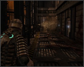 Approach the elevator where a pregnant necromorph awaits only to set the grounds for the attack of the crawling ones - Environmental Hazard Part 3 | Walkthrough - Walkthrough - Dead Space Game Guide & Walkthrough