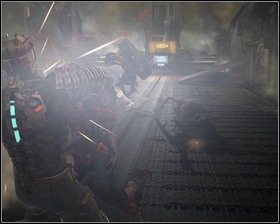 Quite a welcoming committee awaits here, but you should be able to deal with them without much problem - Course Correction Part 2 | Walkthrough - Walkthrough - Dead Space Game Guide & Walkthrough
