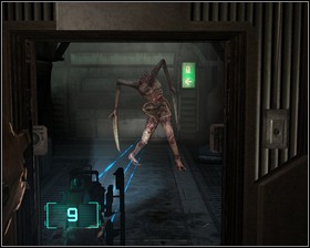 Leave the office, deal with the necromorphs and head to the elevator which you used to get to the Maintenance Section - New Arrivals Part 3 | Walkthrough - Walkthrough - Dead Space Game Guide & Walkthrough