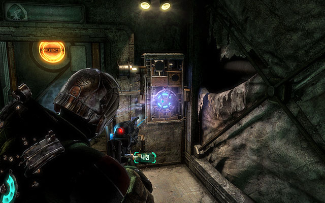 In the next room you have to use kinesis on the nearby crate in order to open the door - Collect the Rosetta samples - Paleontology sector | 14: Everything Has Its Place - 14: Everything Has Its Place - Dead Space 3 Game Guide