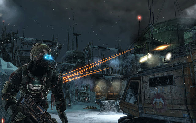 After extermination and clearing the field, move forwards - Retrieve the Codex from Danik | 15: A Change of Fortitude - 15: A Change of Fortitude - Dead Space 3 Game Guide