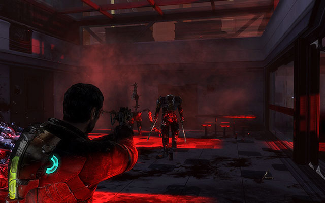 After a short cutscene youll find yourself in a small trap - few Necromorphs will attack you after few seconds - Rendezvous with Norton | 1: Rude Awakening - 1: Rude Awakening - Dead Space 3 Game Guide