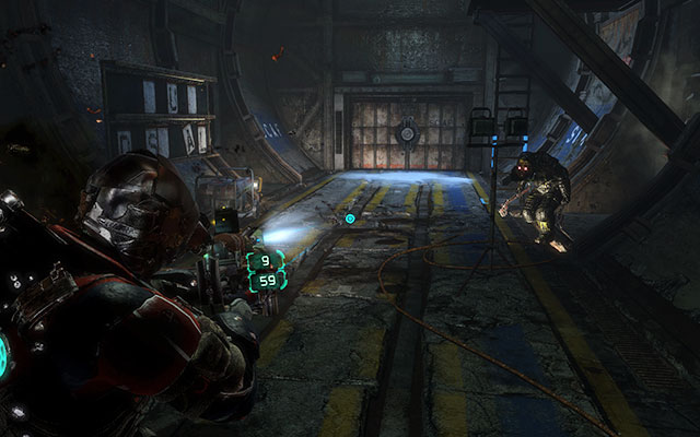 Move ahead, walking over the next part of the tunnel until you reach the elevator which will take you up - Recover anything that survived the purge | Side missions: Disposal Services - Side missions: Disposal Services - Dead Space 3 Game Guide