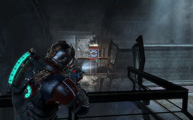 Climb up the ladder and walk through the lowered bridge to the elevator - Recover anything that survived the purge | Side missions: Disposal Services - Side missions: Disposal Services - Dead Space 3 Game Guide
