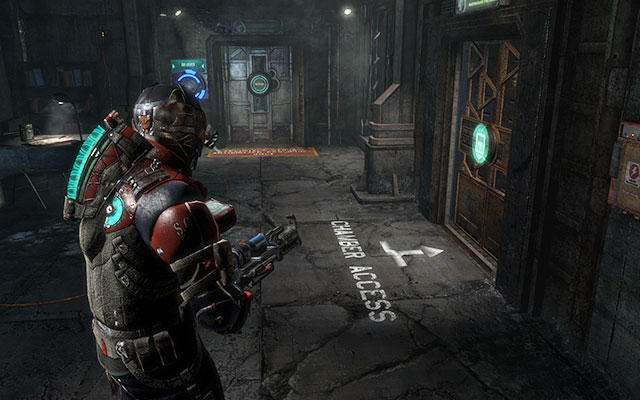Youll find yourself in the room with the elevator and locked storage room, which can be opened with torque bar - Recover anything that survived the purge | Side missions: Disposal Services - Side missions: Disposal Services - Dead Space 3 Game Guide