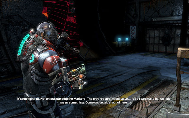 Finally youll get to the location with a supply crate - Investigate Carvers vision | Co-op missions: Marker Containment - Co-op missions: Marker Containment - Dead Space 3 Game Guide