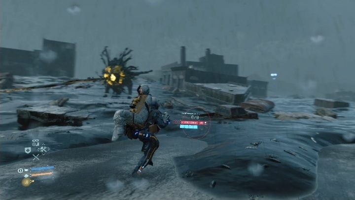 Your character may have trouble with maintaining balance while Mamas resting on your back - Chapter 5 - Mama | Death Stranding Walkthrough - Main story - Death Stranding Guide